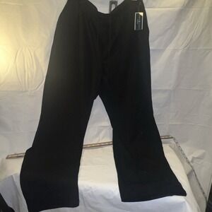 Karen Scott Sport Drawstring High Rise Sweat Pants |Black| Wide Leg |Size XL